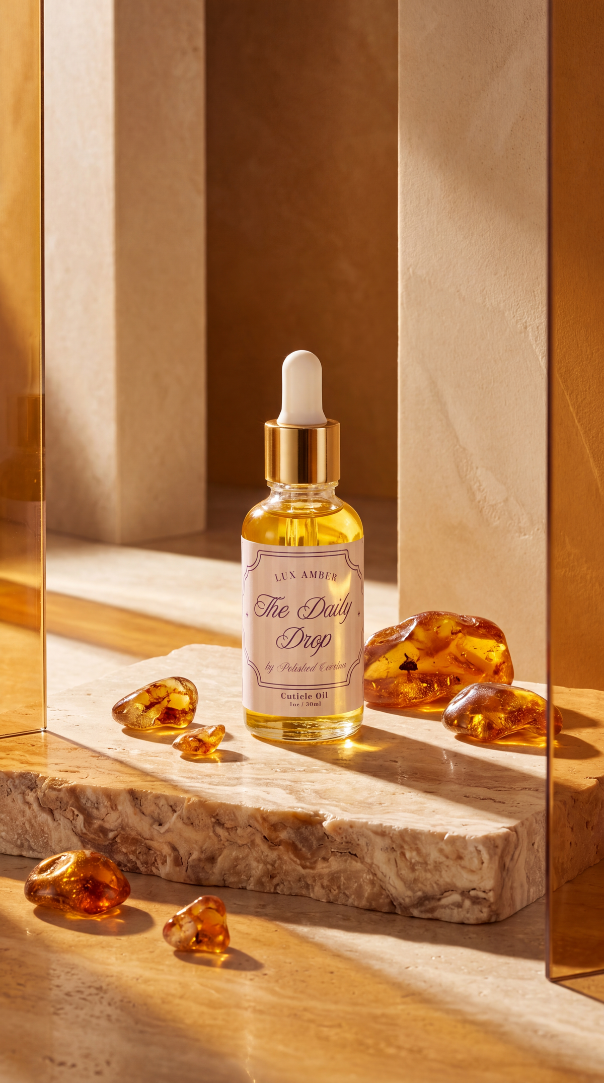 Lux Amber Dropper